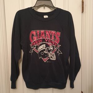 LOGO 7 Giants New York Navy Crewneck Sweater